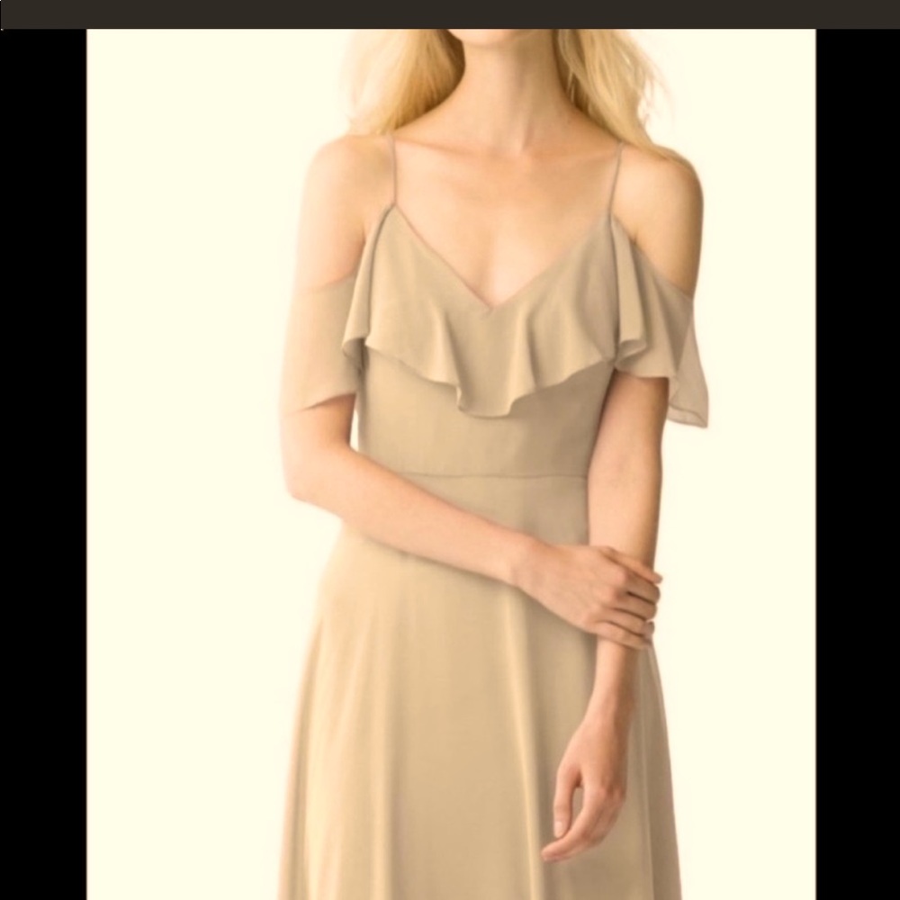 Champagne Jenny Yoo Mila Bridesmaid Dress